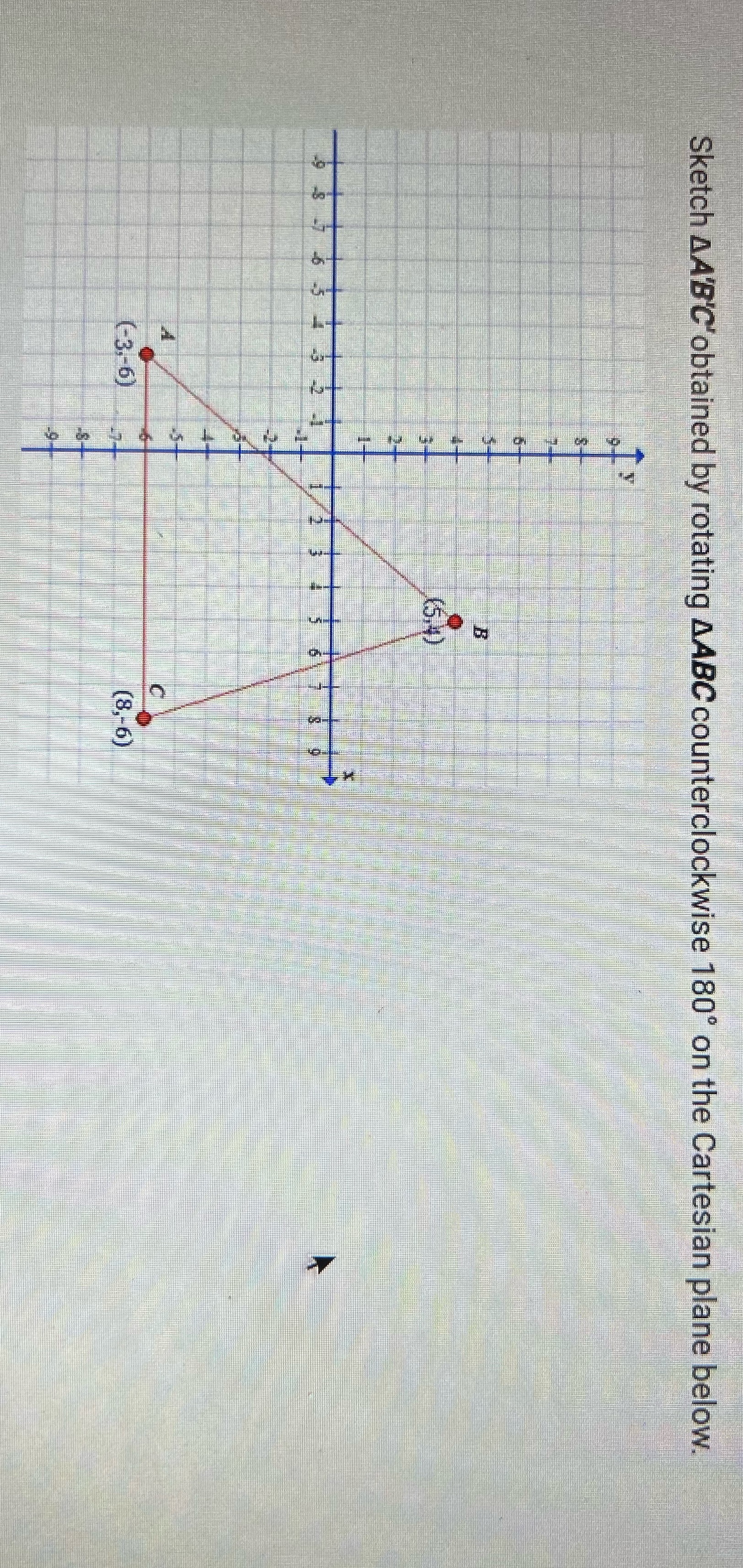 Sketch AA'B'C'obtained by rotating