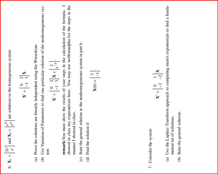 Please show the work 6. X1 = and X2 =  style=