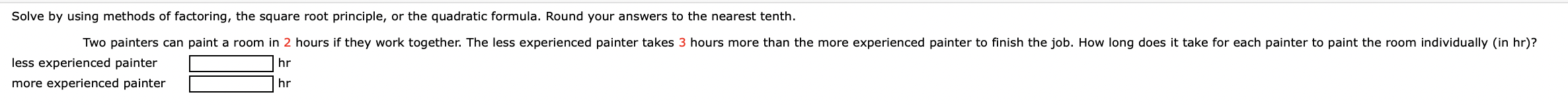 Solve by using methods of factoring, the square