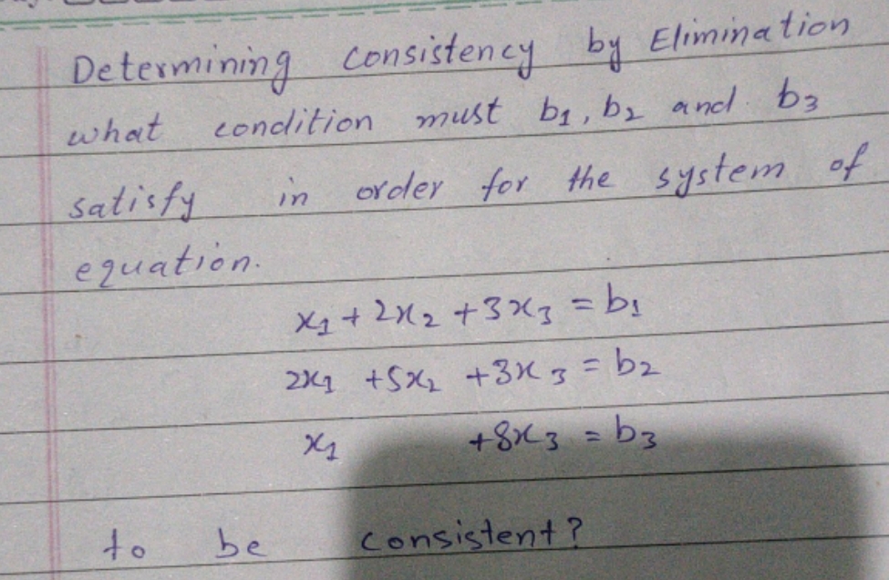 plz solved this Q Determining consistency by