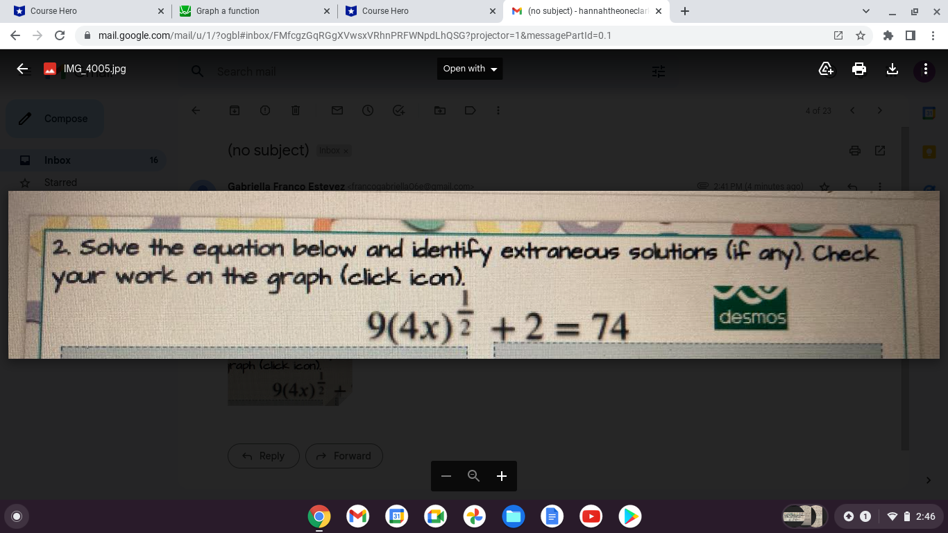 Course Hero X Graph a function X Course Hero X M