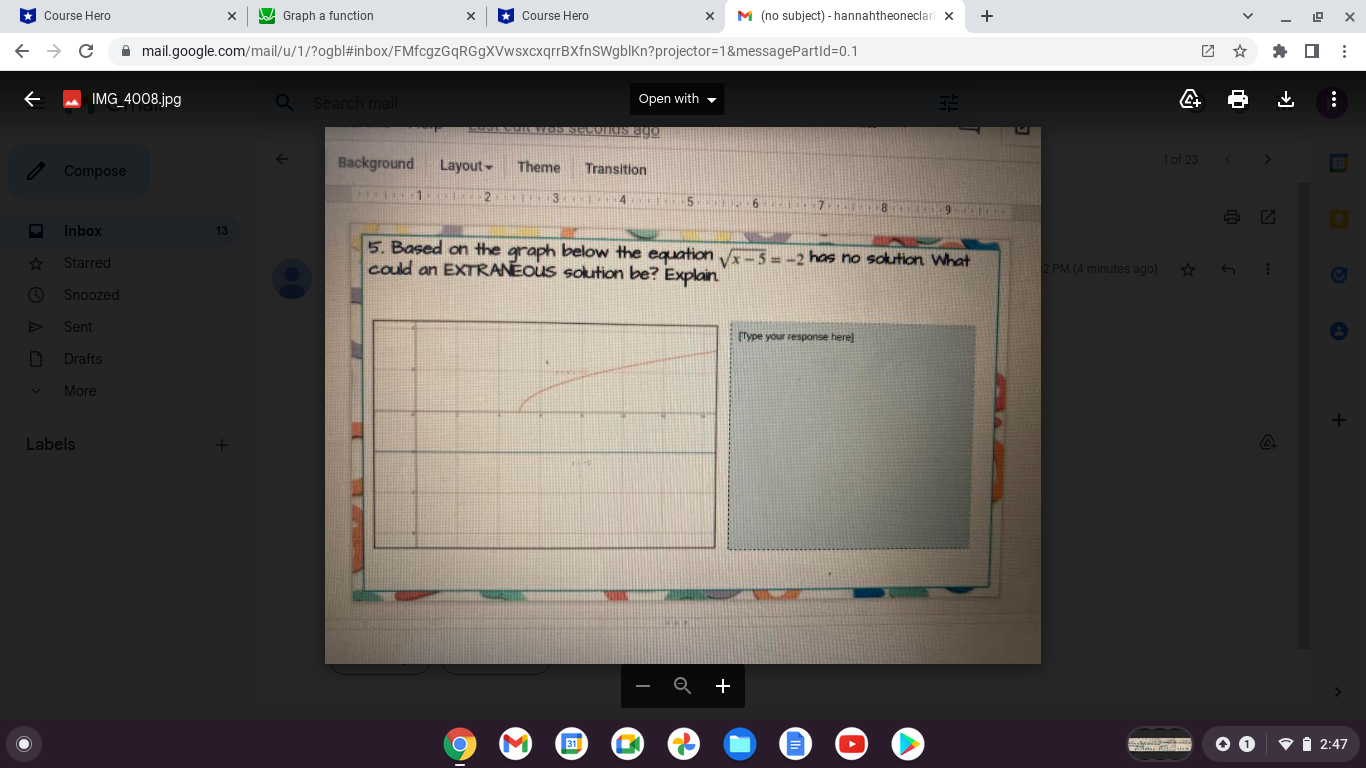 Course Hero X Graph a function X Course Hero X M