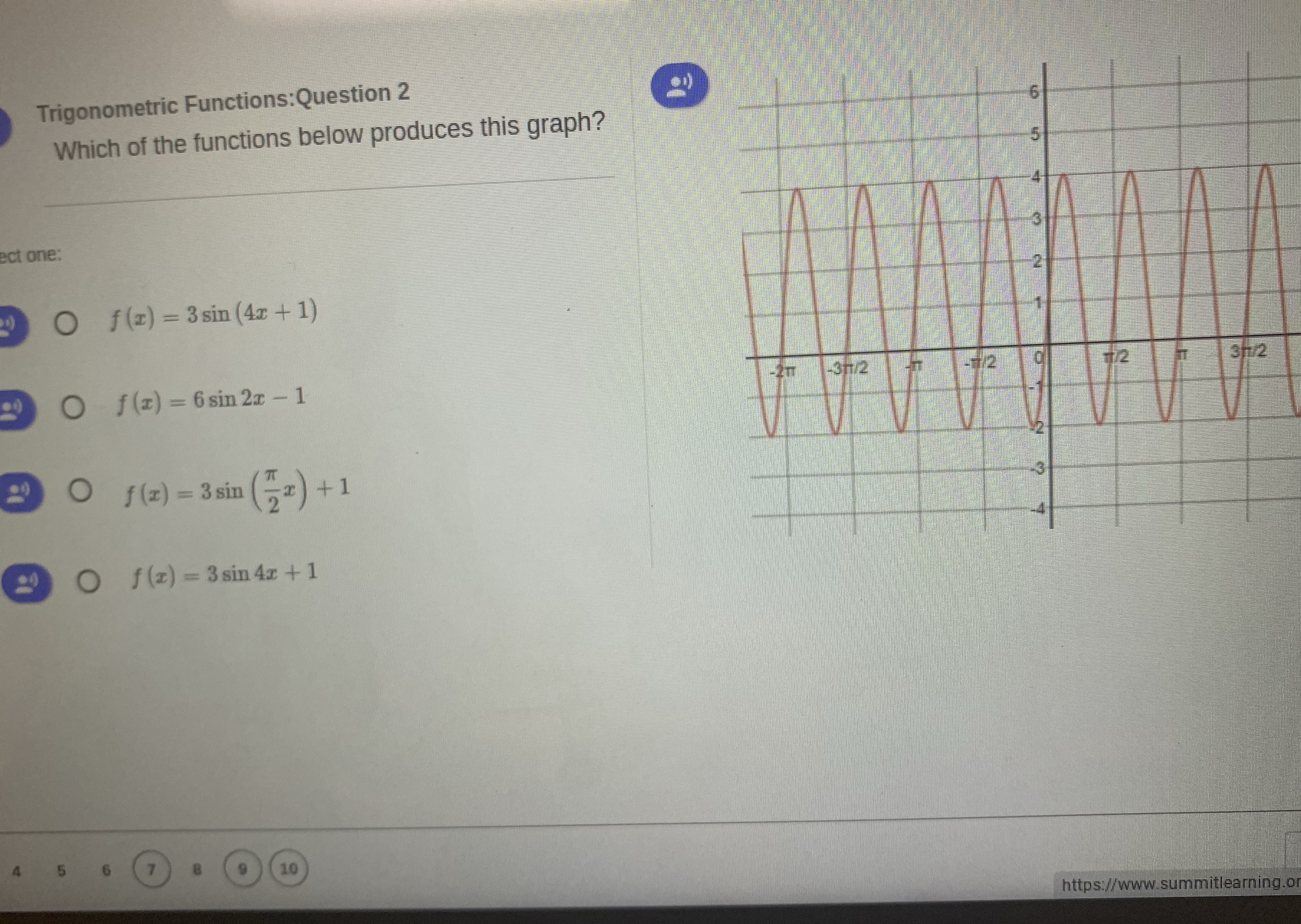 Trigonometric Functions: Question 2 Which of the