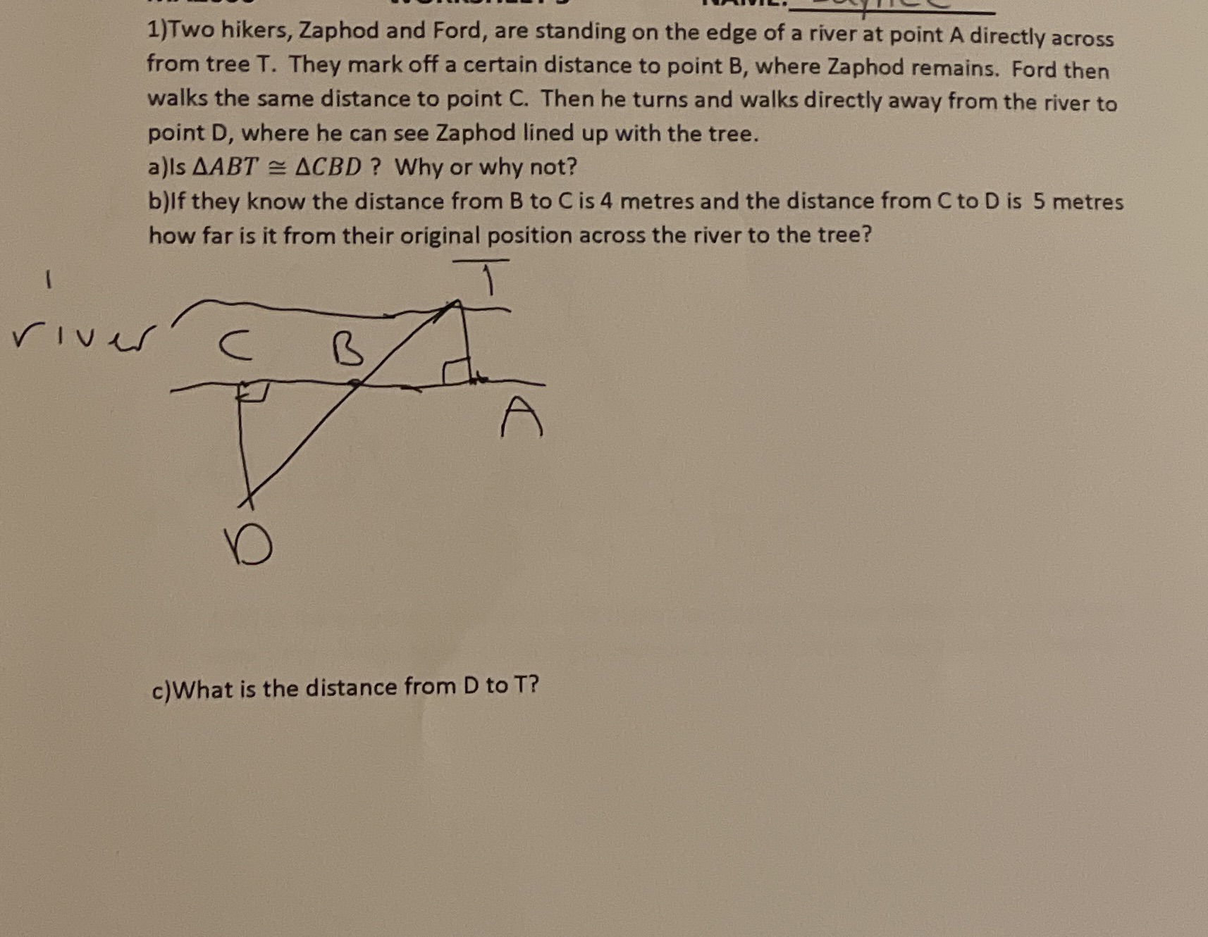 Help me answer question 1 a, b and c please !