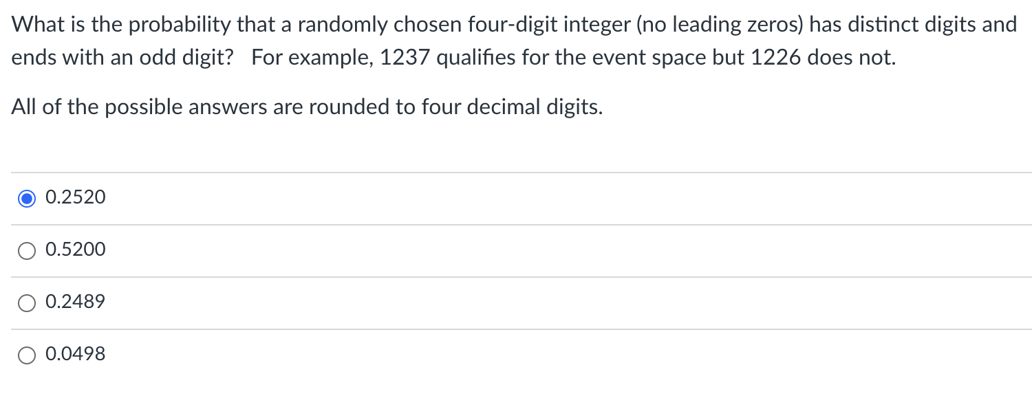 What is the probability that a randomly chosen