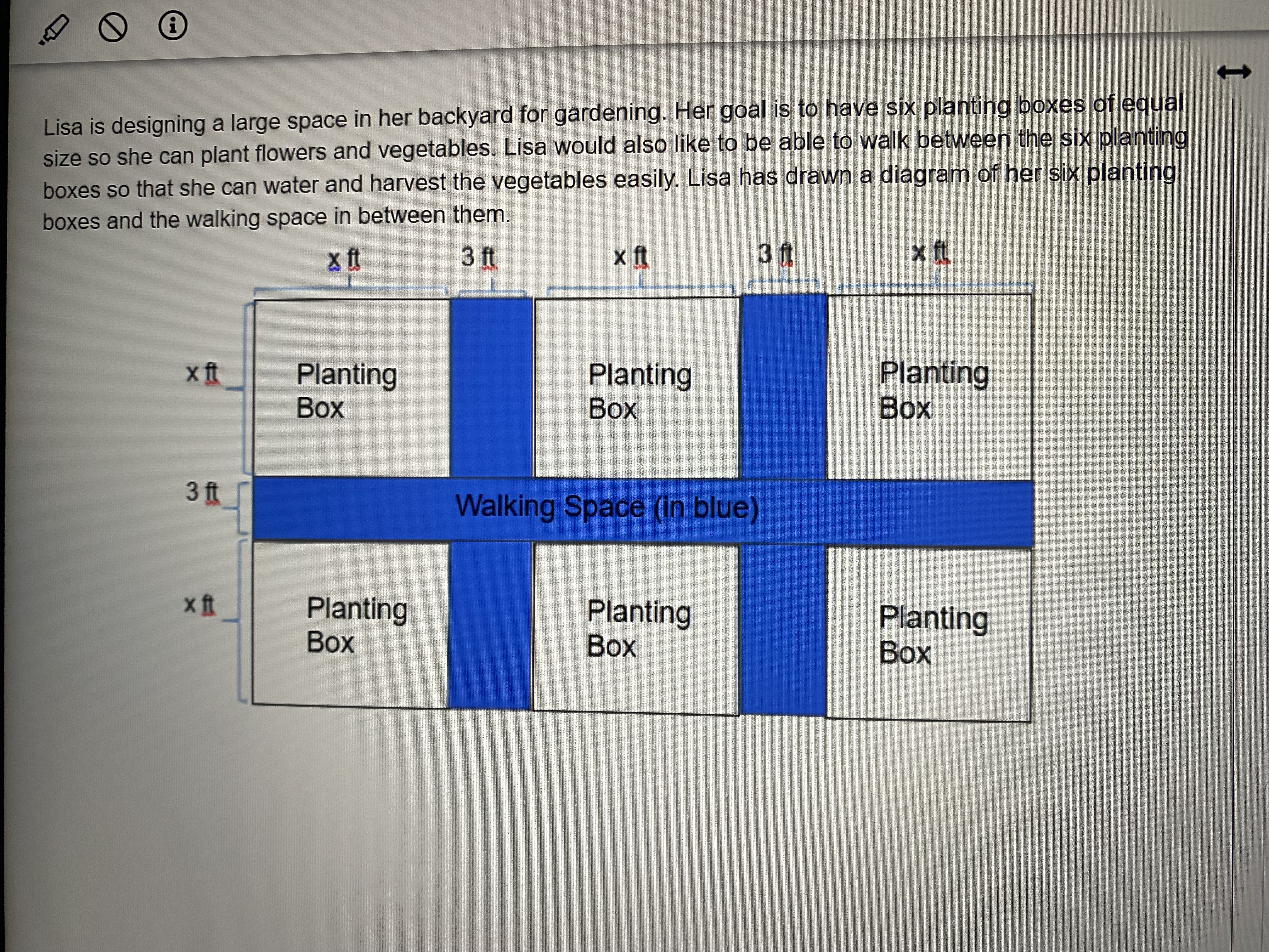 1. Use the information from her diagram to answer