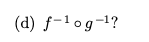 \fThe domain and target set of functions f and g