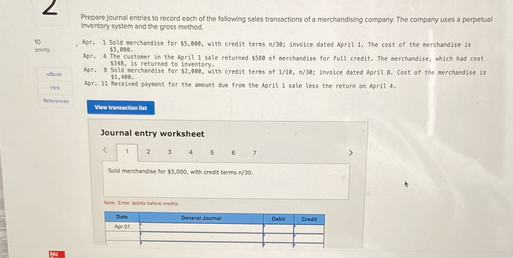 Prepare journal entries to record each of the