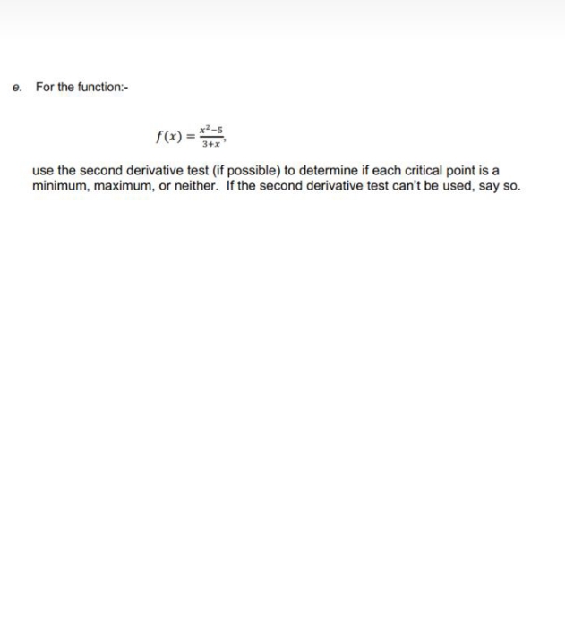 answer it detail For the function:- f (x) = 2-5