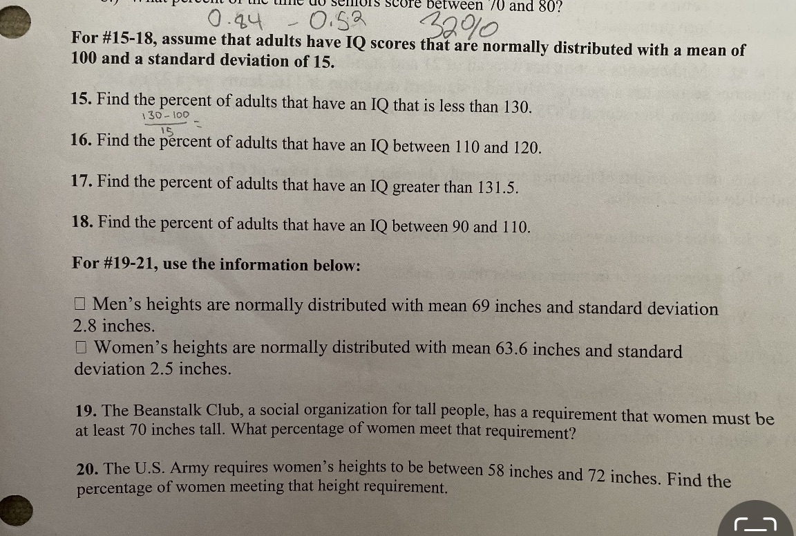 Selllois Score between /0 and 80? 0.24 - 0.52