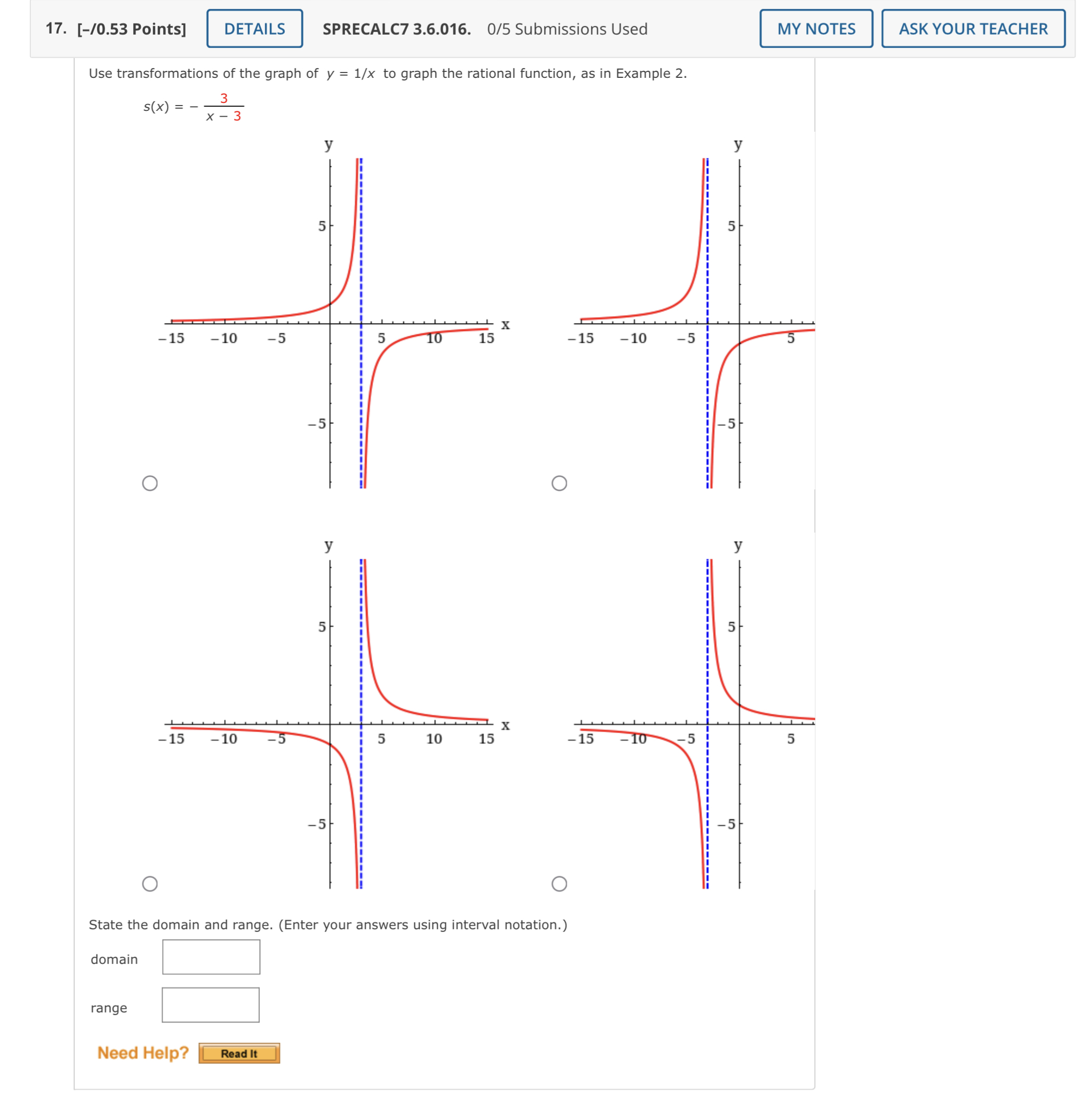 17. [-10.53 Points] DETAILS SPRECALC7 3.6.016.