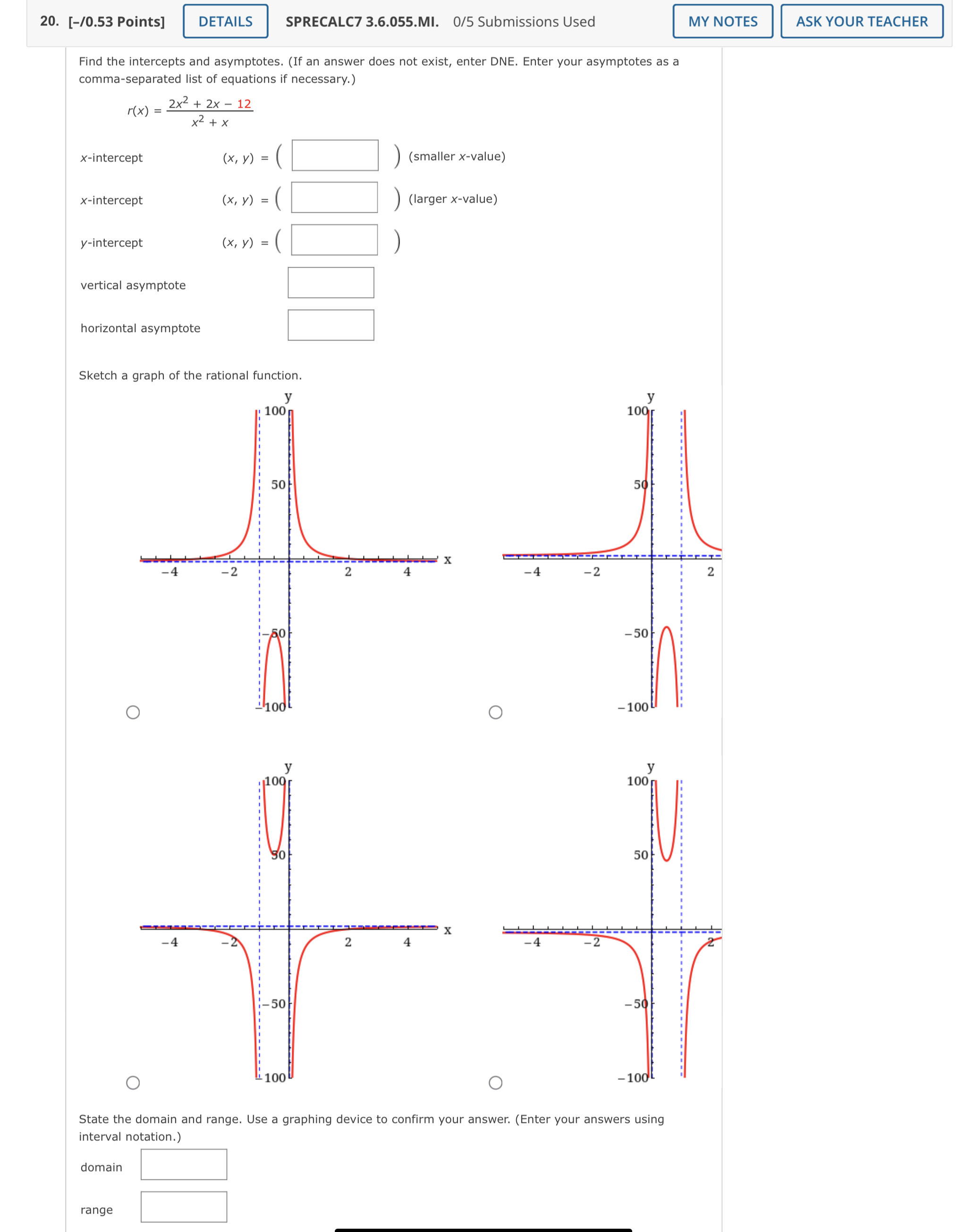 17. [-10.53 Points] DETAILS SPRECALC7 3.6.016.