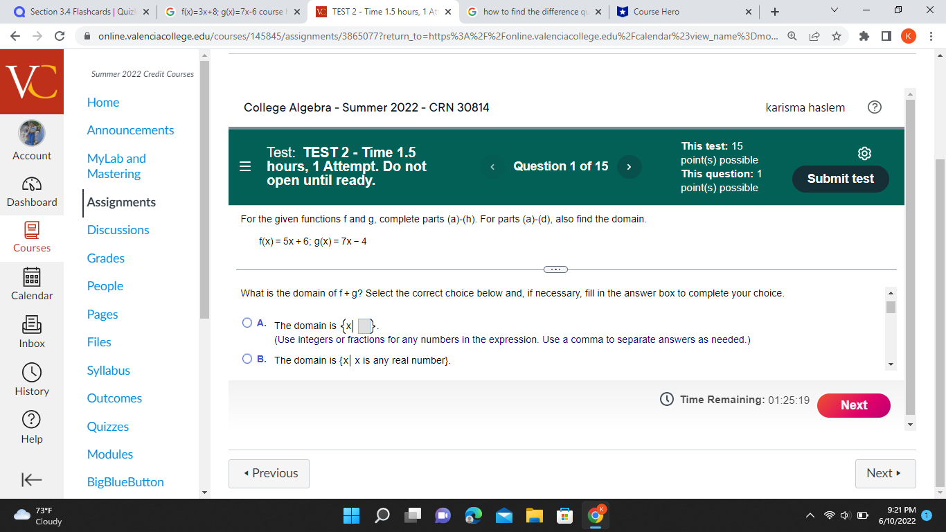 V Q Section 3.4 Flashcards | Quizl x G f(x)=3x+8;