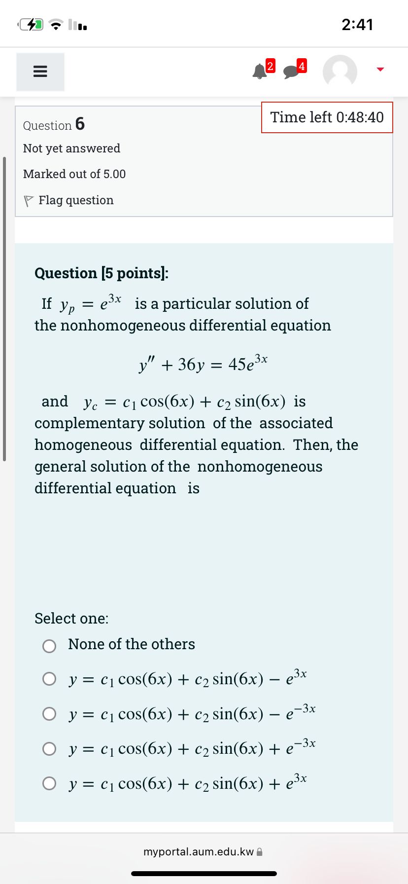 'ijl '7' II 2:41 'I & v Question 6 Time
