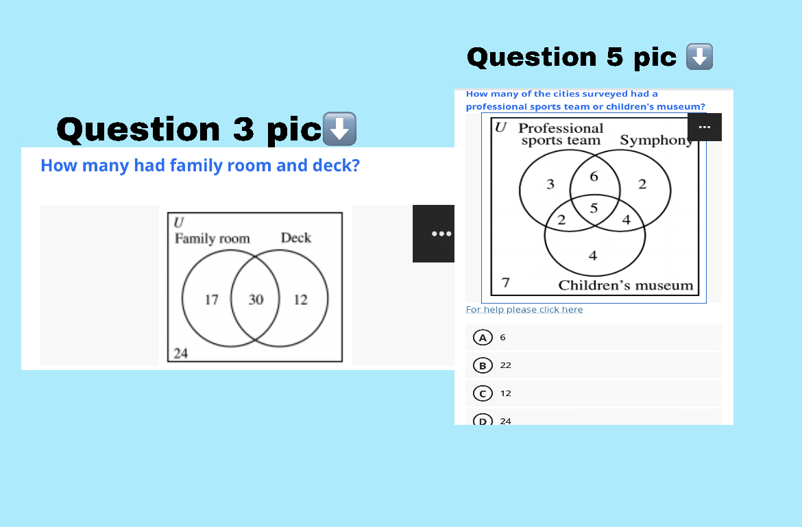 Question 1 10 Points Given U = {1, 2, 3, 4, 5, 6,