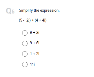 \f2 Simplify the expression. V- 81 O O -9 O 9i O