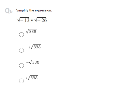 \f2 Simplify the expression. V- 81 O O -9 O 9i O