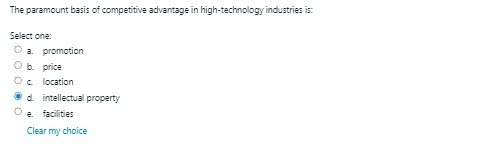 The paramount basis of competitive advantage in
