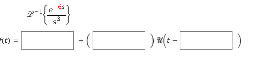 For the following unit step functions, find F(s);