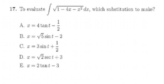 17. To evaluate V1 -4x - 23 da, which