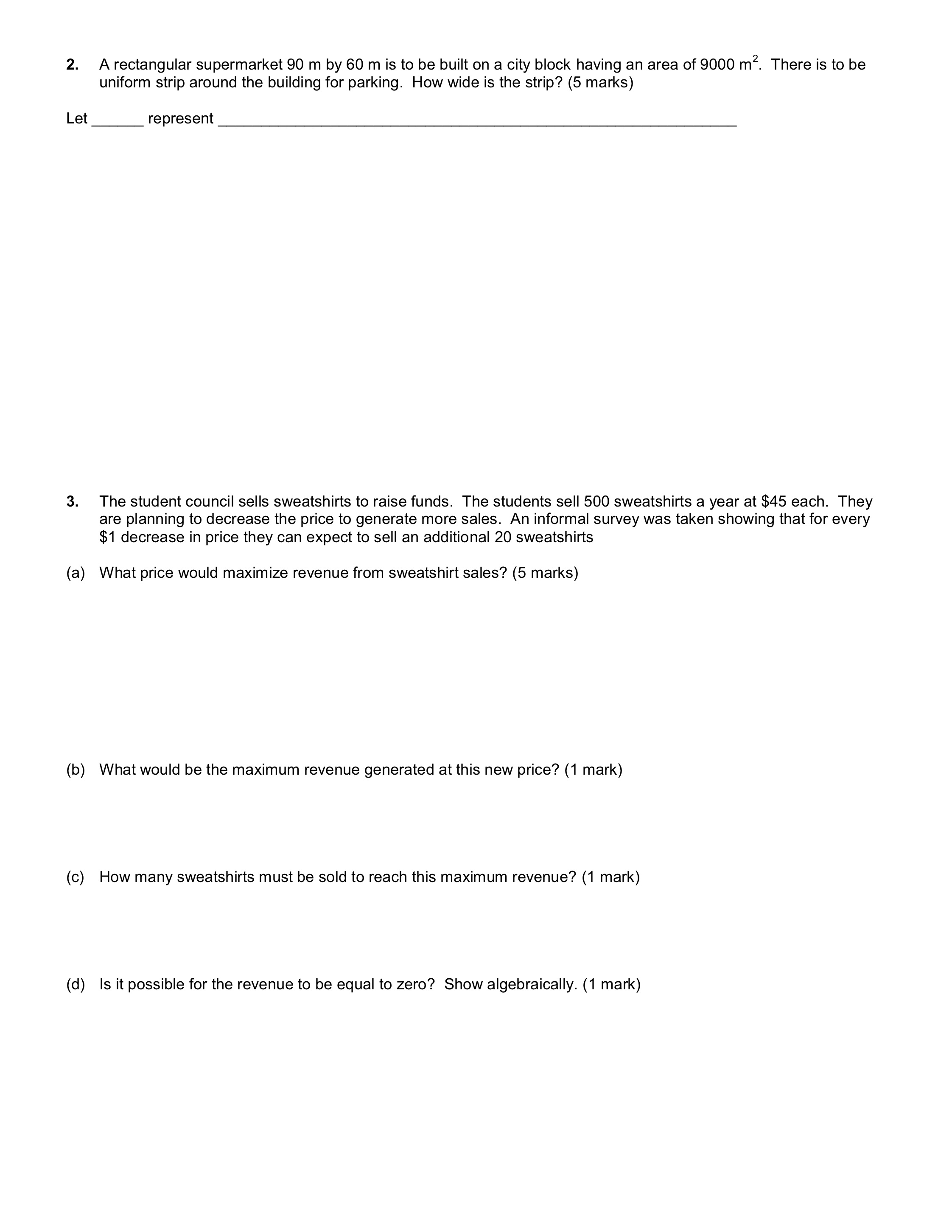APP: /20 Name: Unit 1: Quadratic Functions