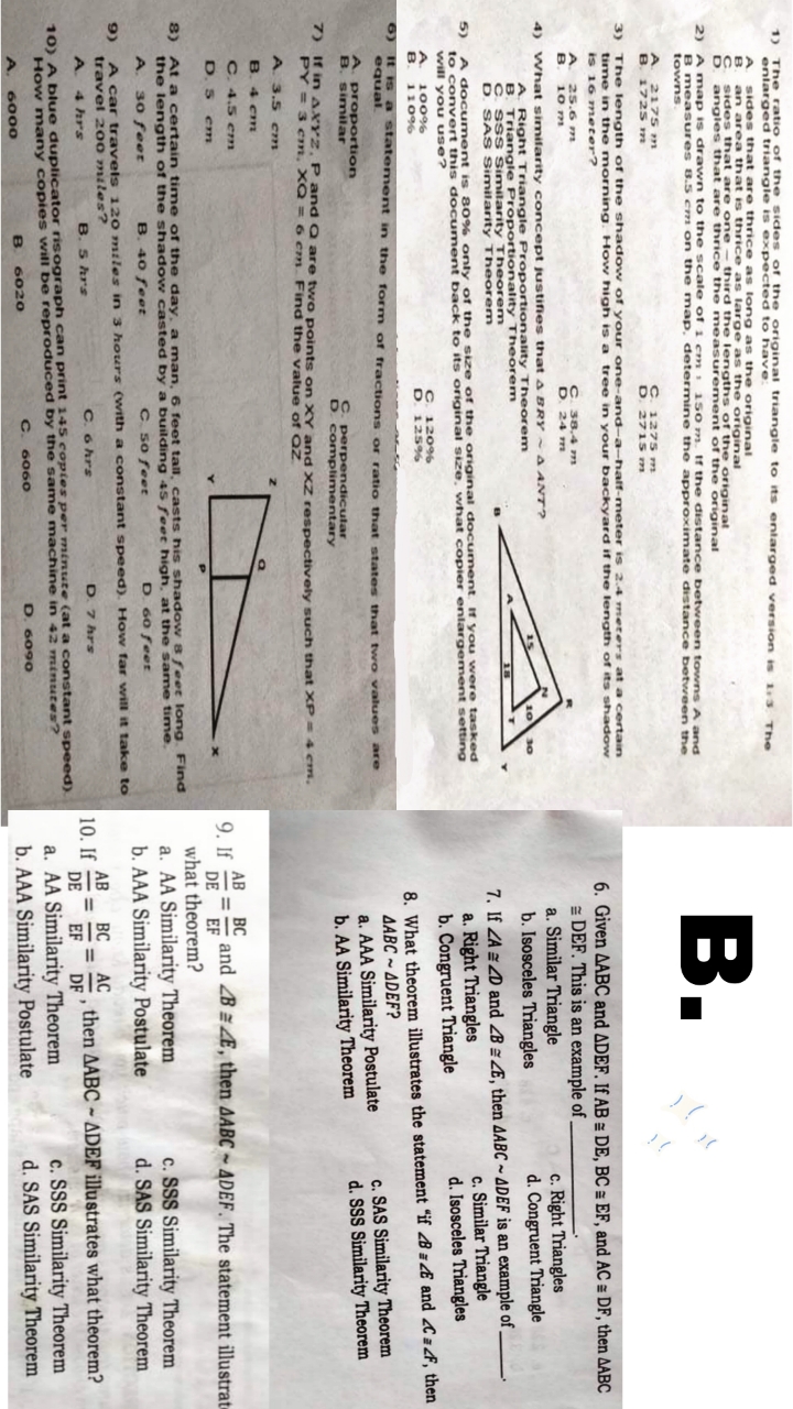 pls answer The ratio of the sides enlarged