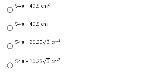 What is the area of the shaded region in the