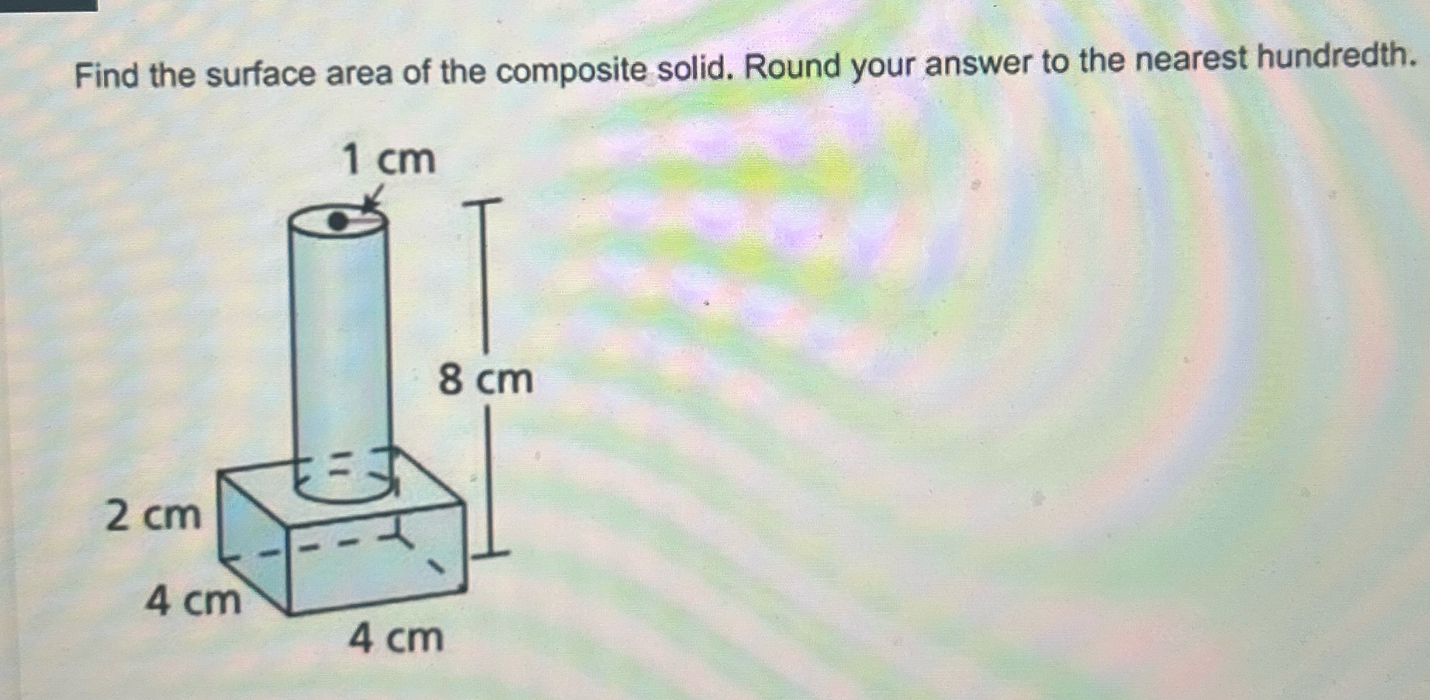 Find the surface area of the composite solid.
