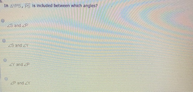 1. In AYPS, ps is included between which angles?