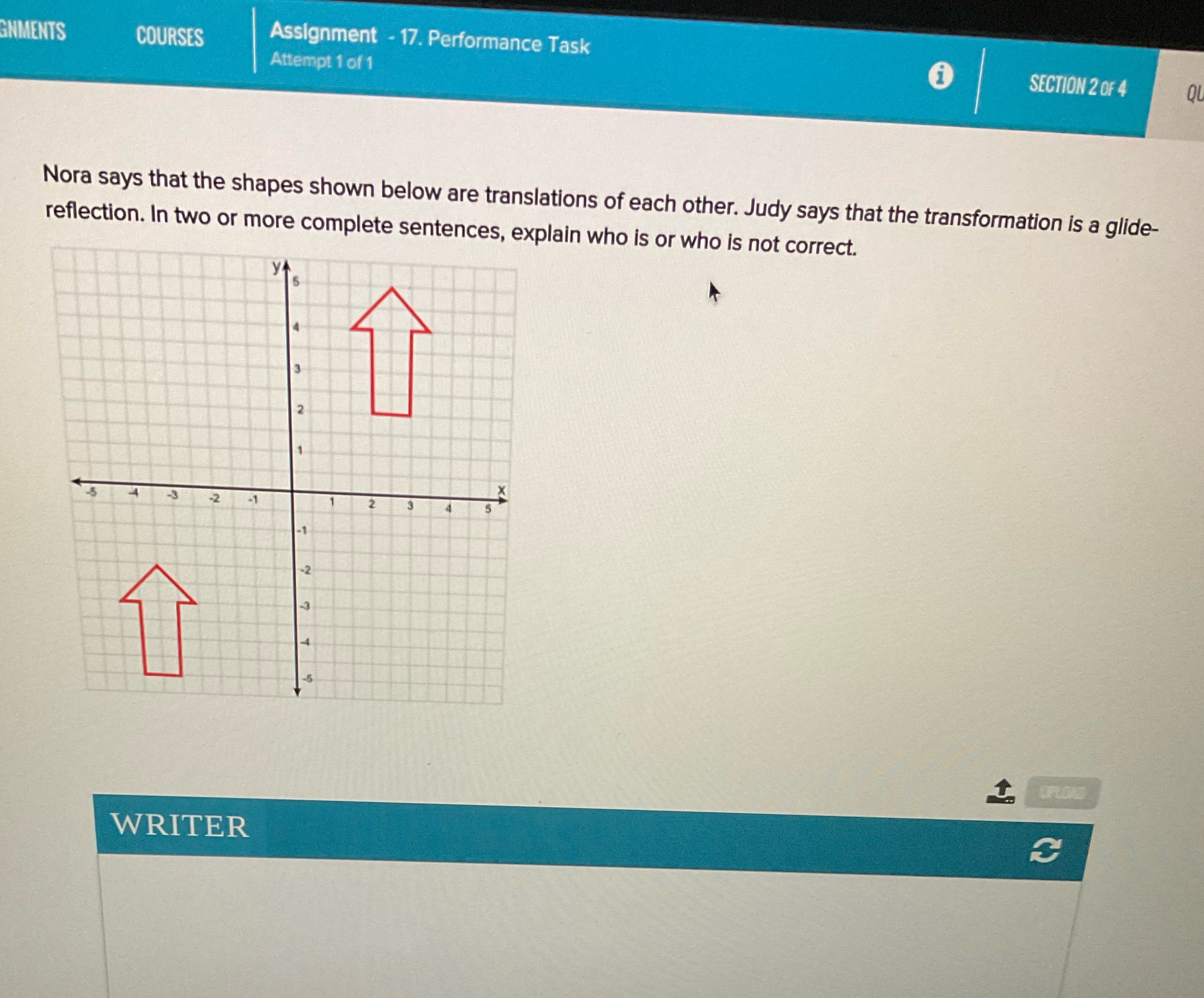 GNMENTS COURSES Assignment - 17. Performance Task
