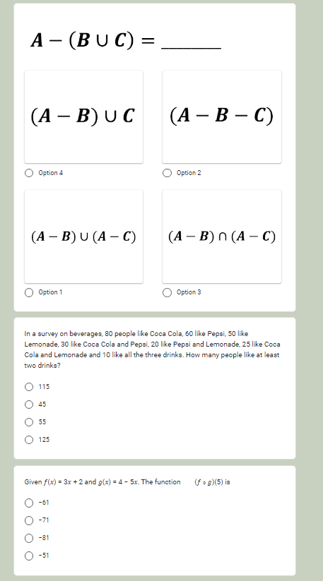 Each of the following sets is countably infinite
