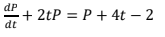 Solve the differential equation \f