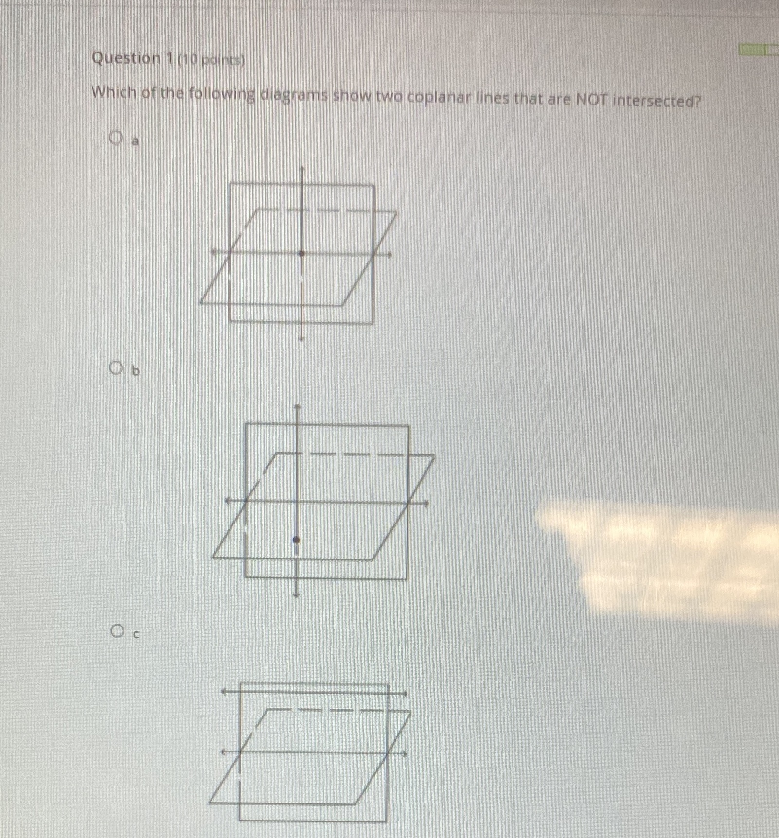 Question 1 (10 paints) Which of the following