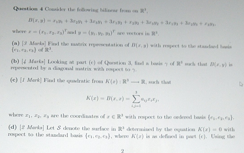 need help with part c and d Question 4 Consider