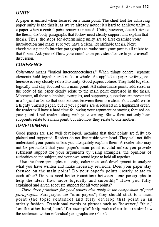 After reading the Revision Reading excerpt posted