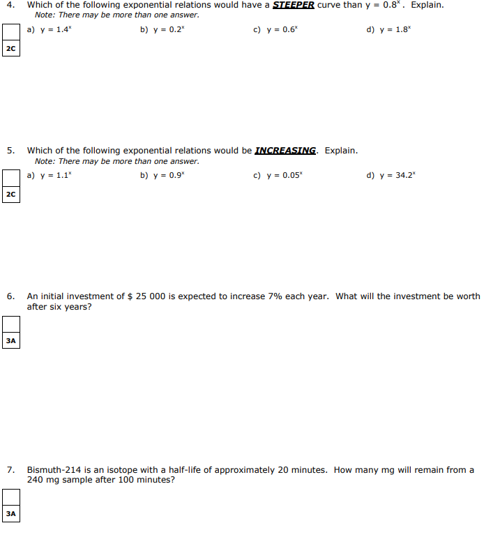 1. Evaluate the following. No decimal answers. a)