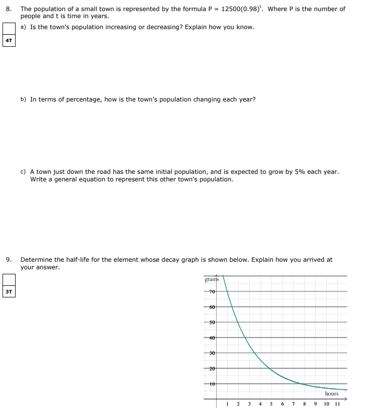 1. Evaluate the following. No decimal answers. a)