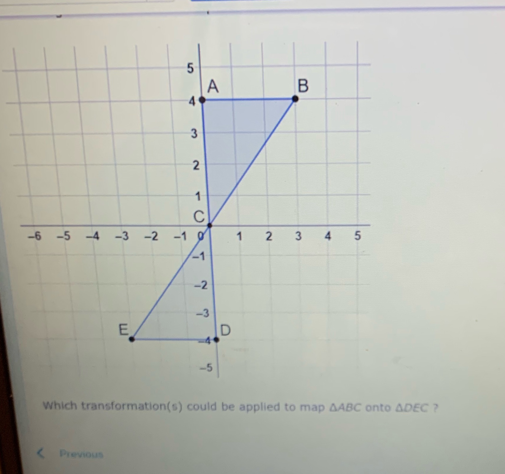 Which transformations could be applied to map ABC