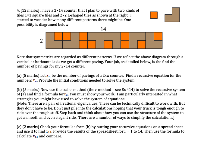 Please answer all parts in detail e. [12 marks] 1