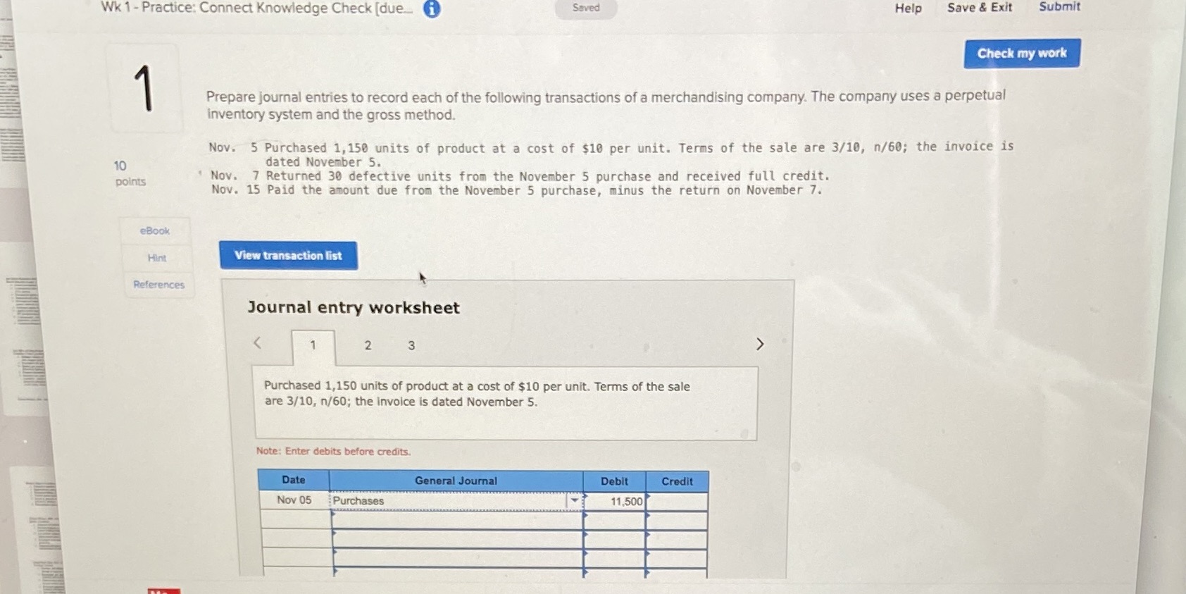 Wk 1 - Practice: Connect Knowledge Check [due-. i