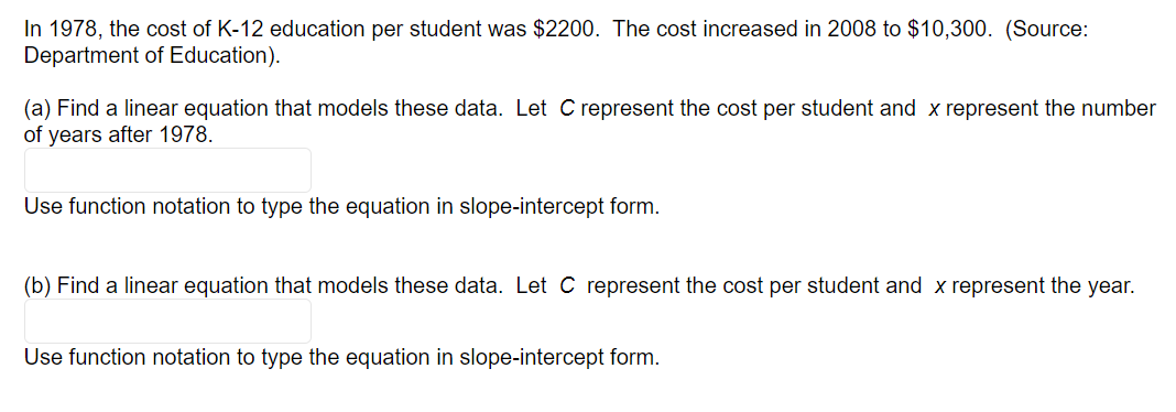In 19?8, the cost of K12 education per student