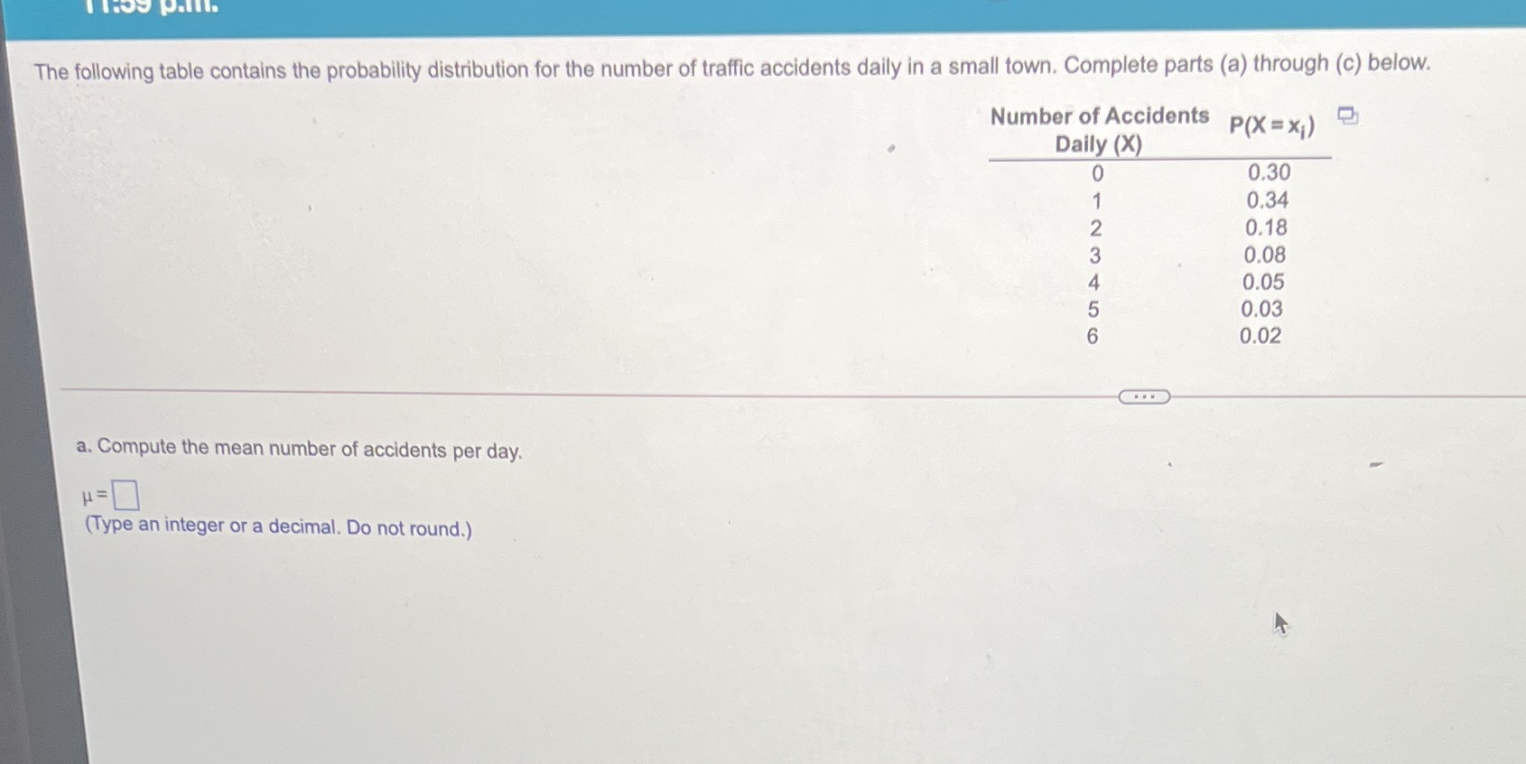 Part b is compute the standard deviation round to