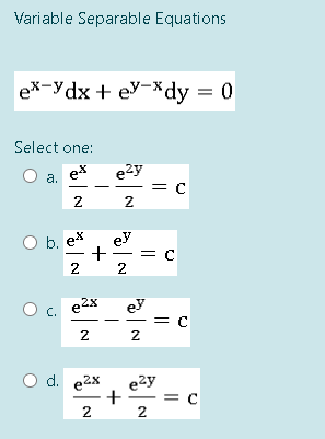 Please choose the correct letter no need for