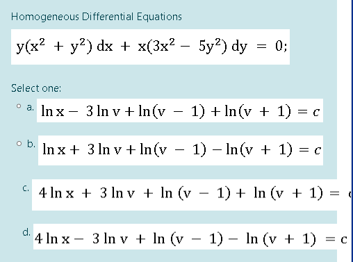 Please choose the correct letter no need for