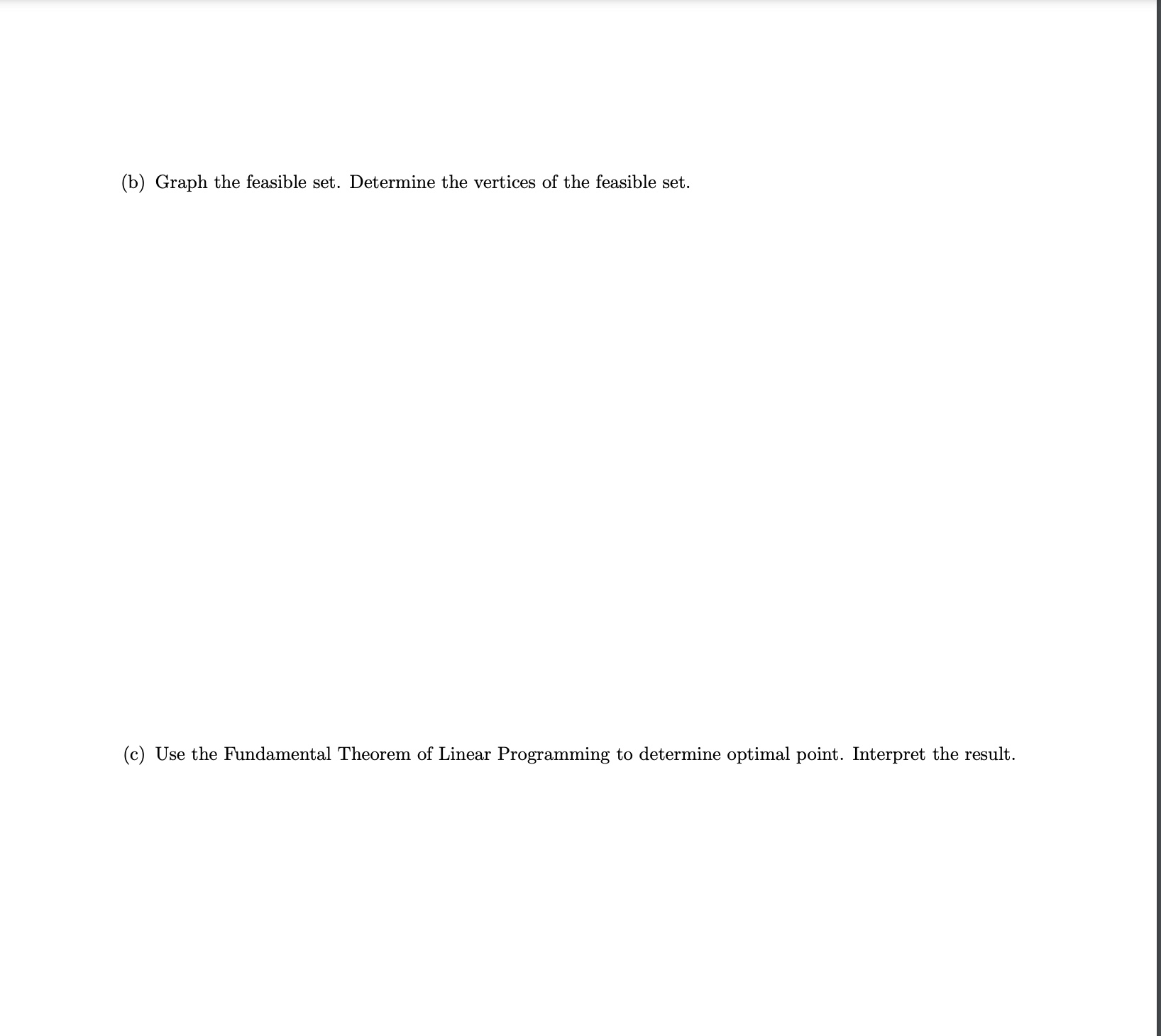 1. An appliance company has two warehouses and