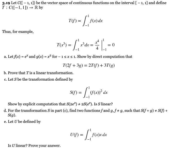 Please answer in detail. 3.19 Let C([ - 1, 1]) be