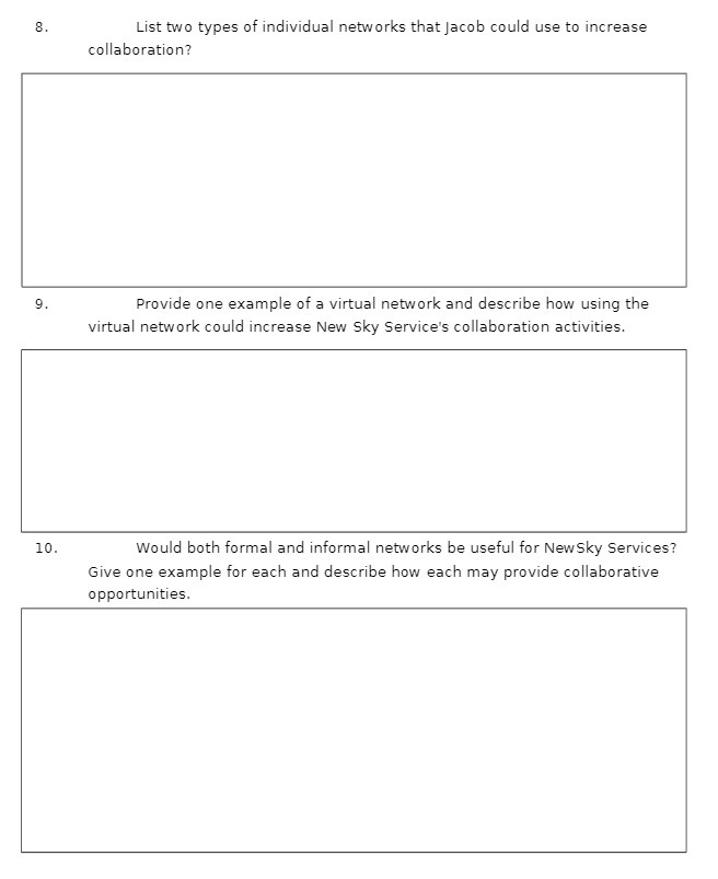 3. List two types of individual networks that