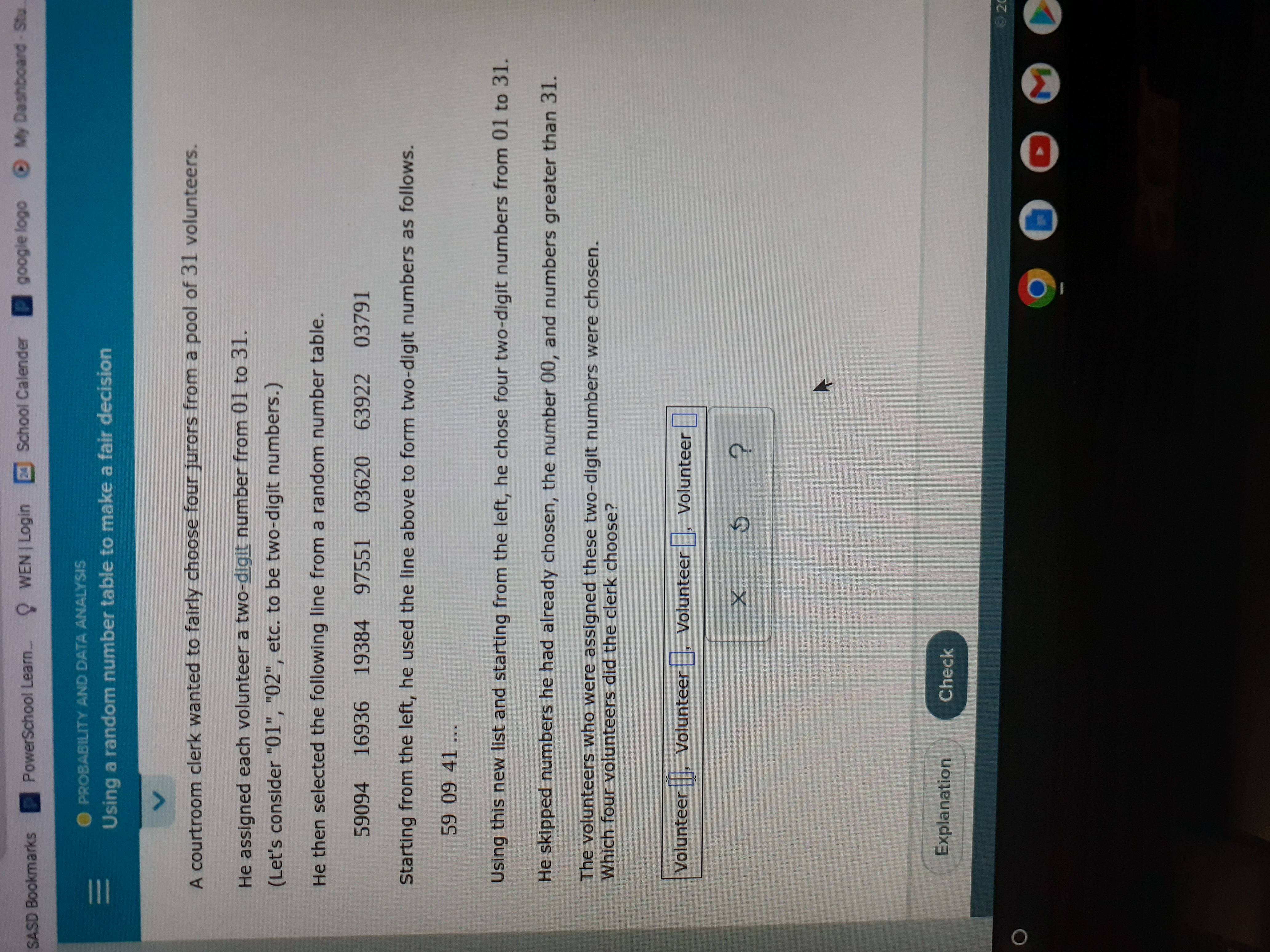 SASD Bookmarks PowerSchool Learn.. 9 WEN | Login