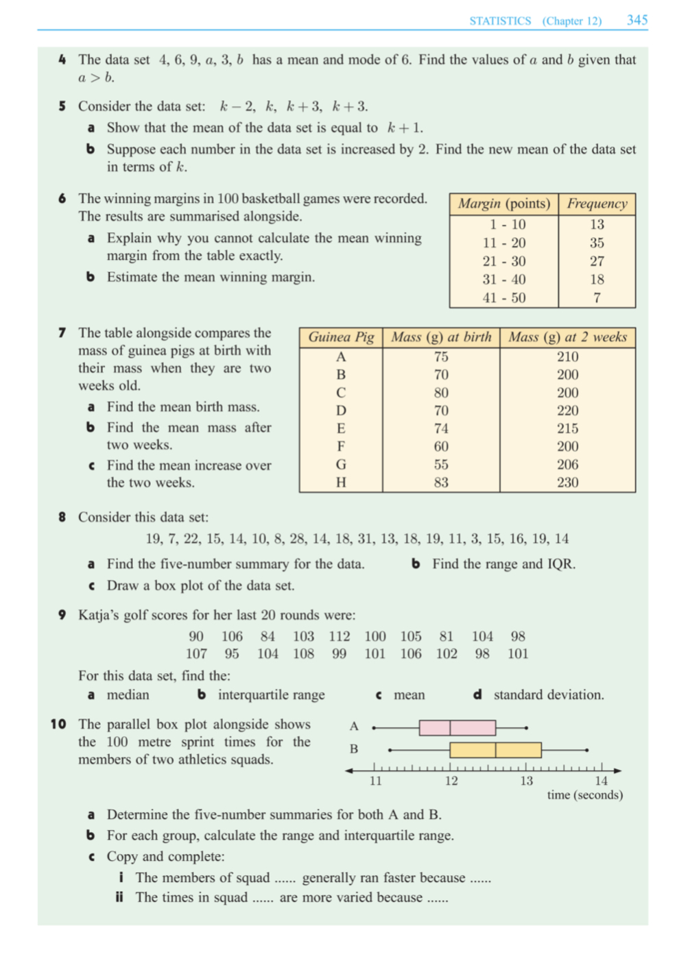 What are the answers and work to these questions?