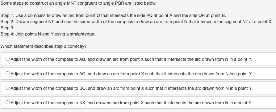 Which statement is not a step used when